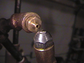 Close up of Hago Nozzle Alignment